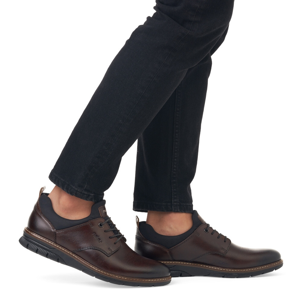 detail Pánské polobotky RIEKER 14454-25 hnědá S5