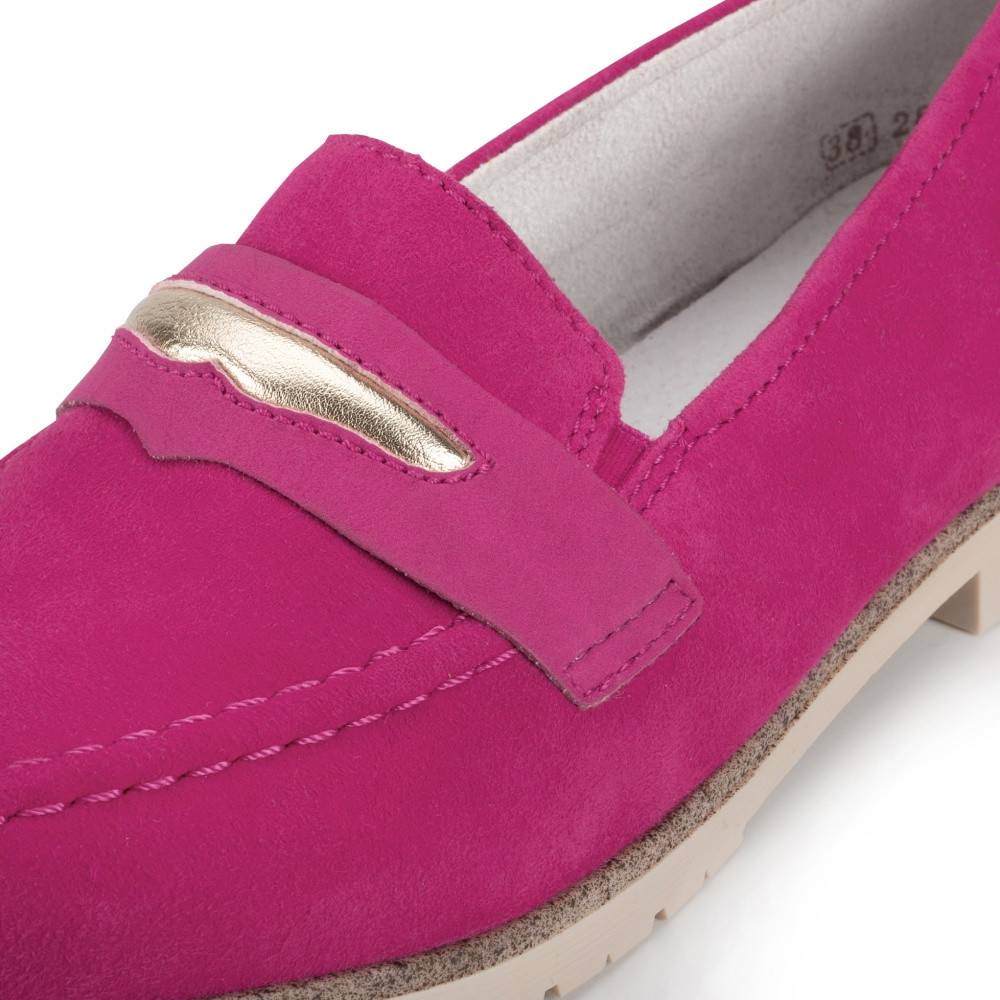 detail Dámske mokasíny RIEKER 45301-31 ružová S4