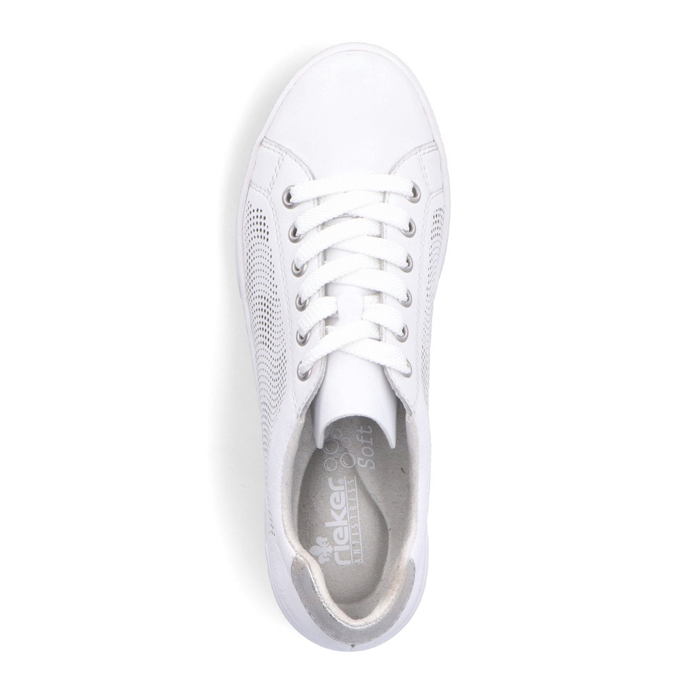 detail Dámské tenisky RIEKER 45606-80 bílá S5
