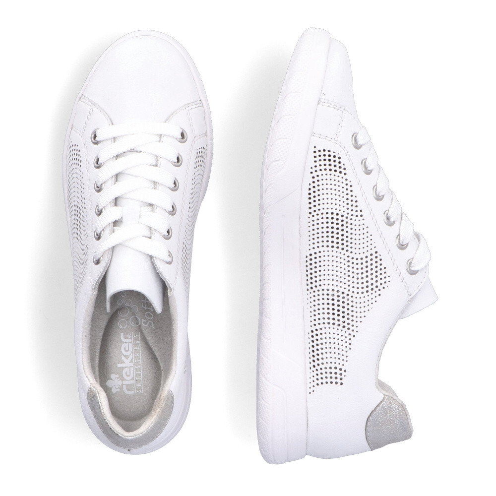 detail Dámské tenisky RIEKER 45606-80 bílá S5