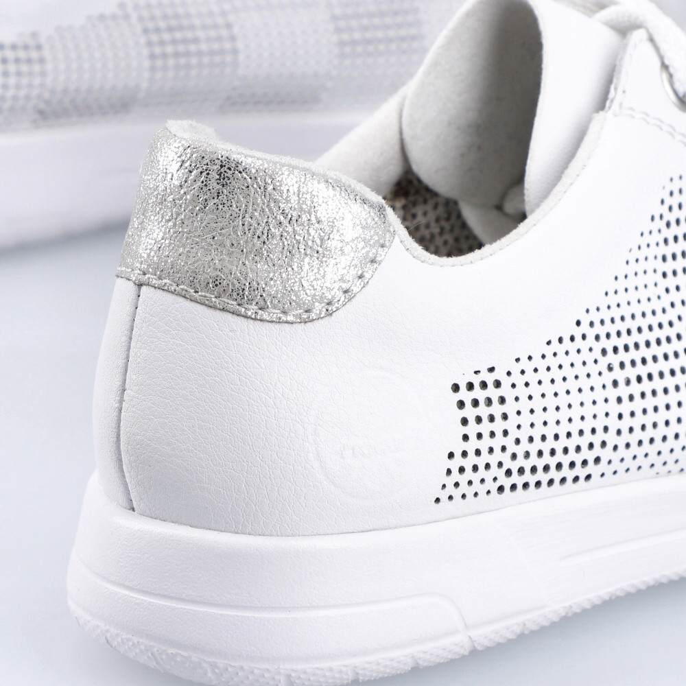 detail Dámské tenisky RIEKER 45606-80 bílá S5