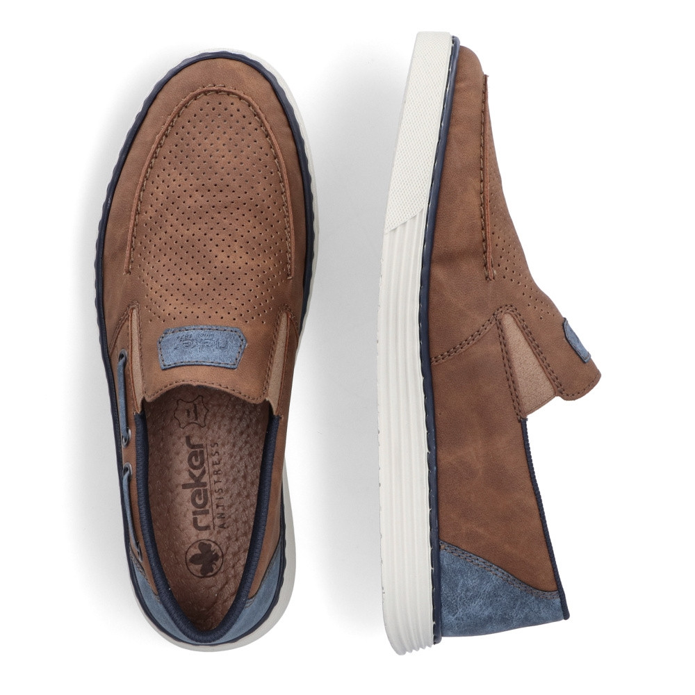 detail Pánské mokasíny RIEKER B2264-24 hnědá S4