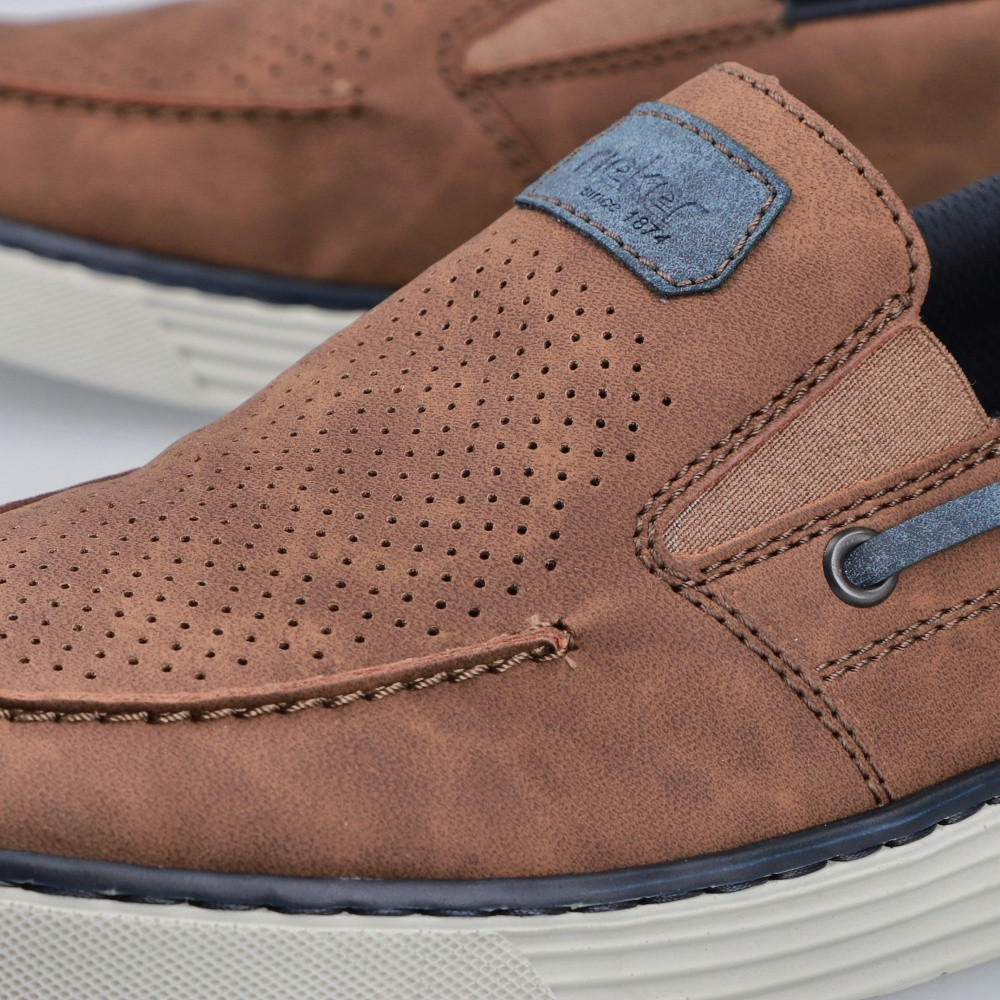 detail Pánské mokasíny RIEKER B2264-24 hnědá S4