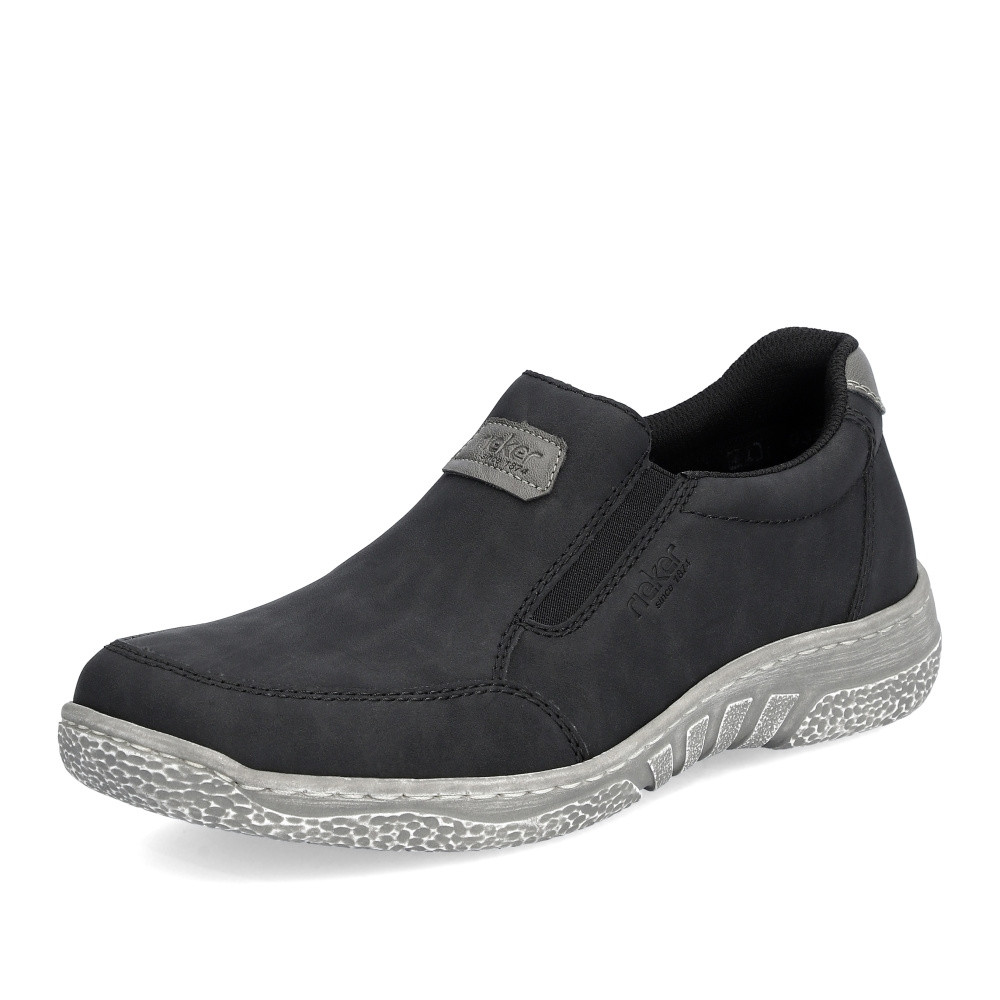 detail Pánské mokasíny RIEKER 03553-00 černá S4