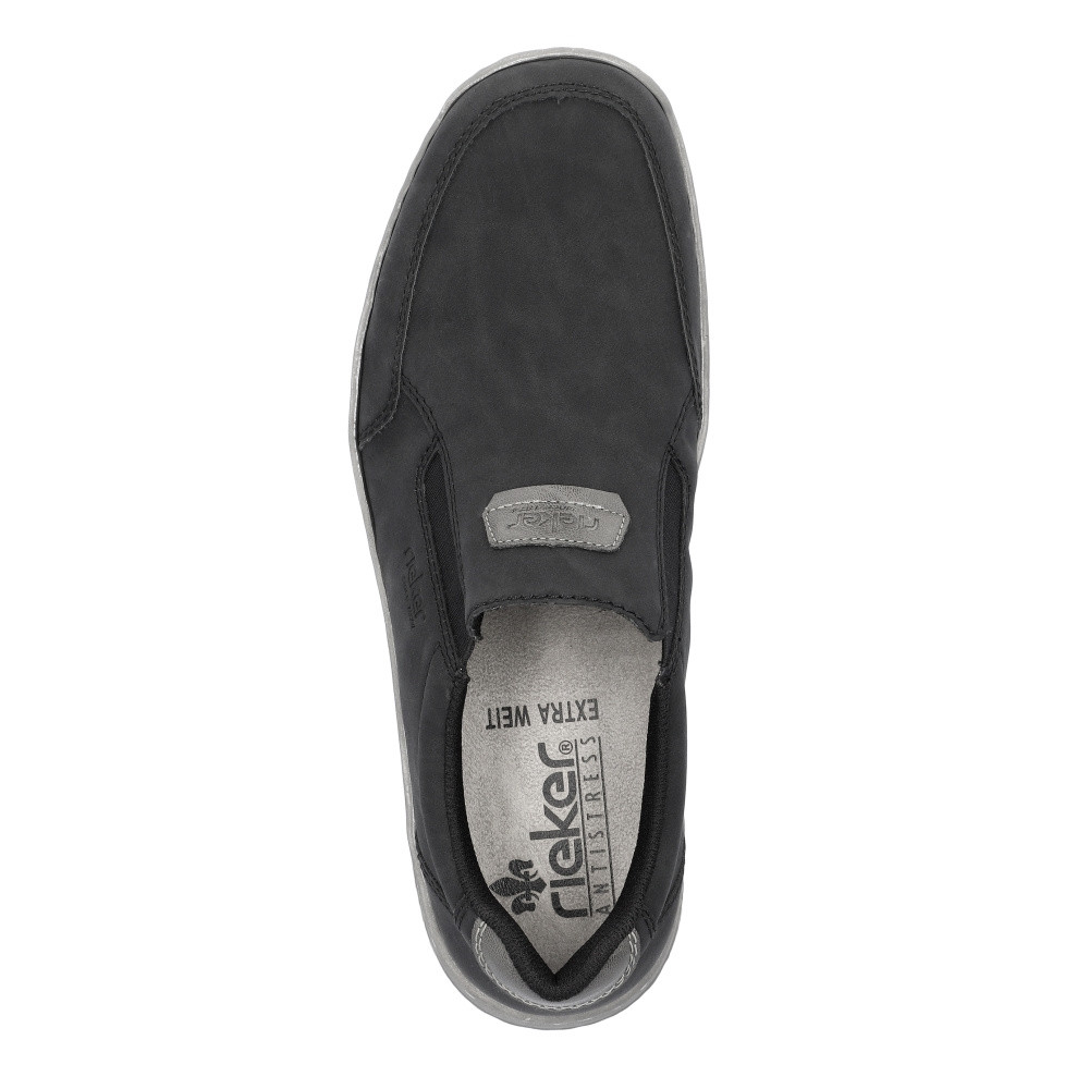 detail Pánské mokasíny RIEKER 03553-00 černá S4