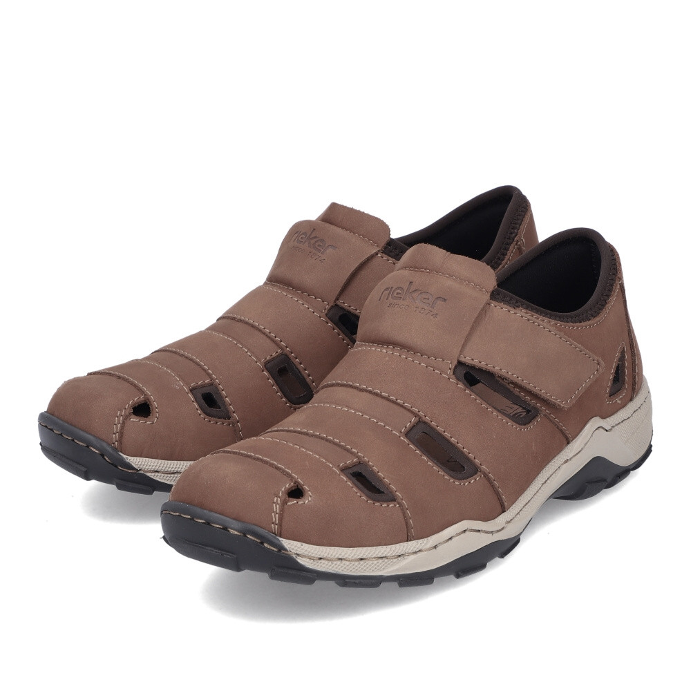 detail Pánské polobotky RIEKER 08067-24 hnědá S4