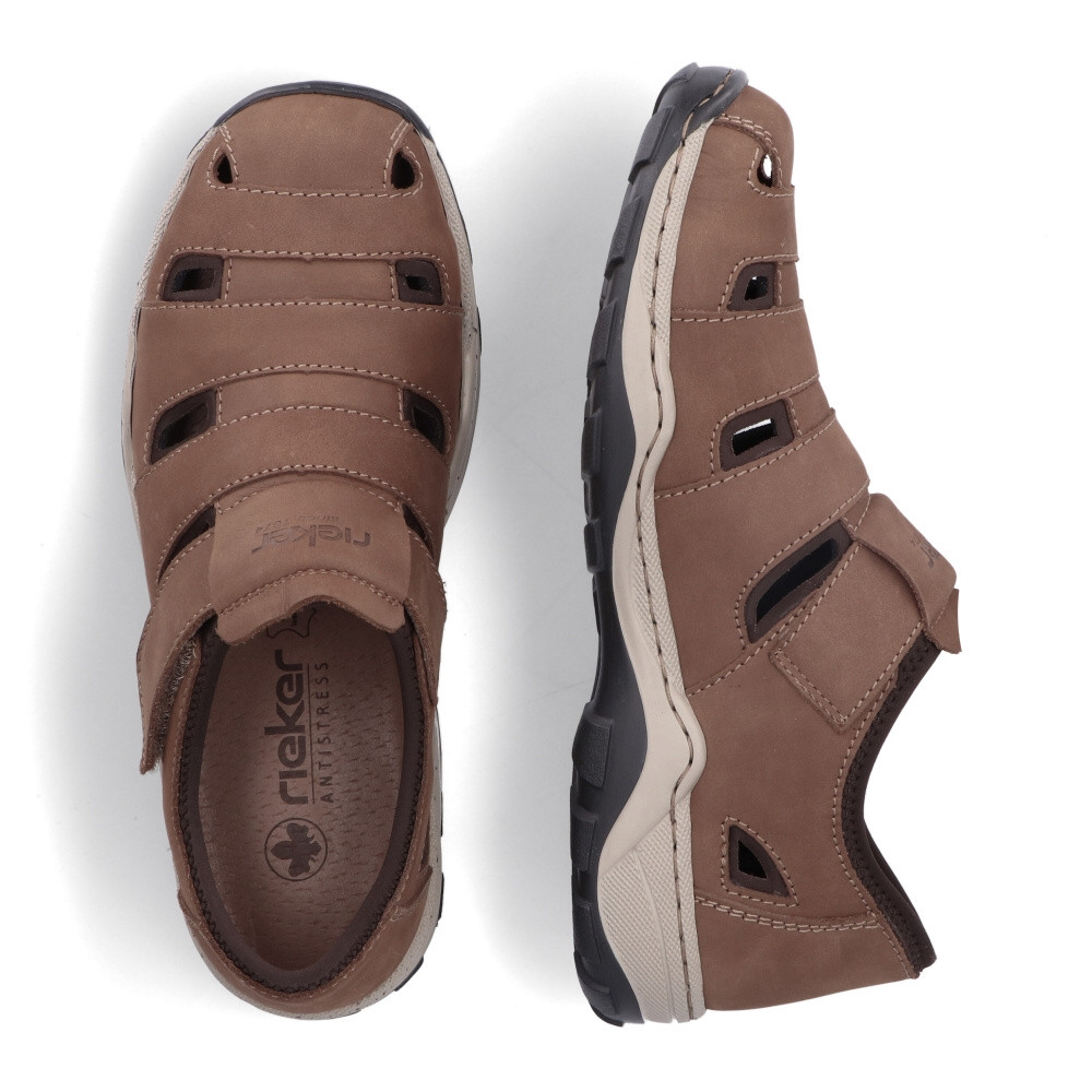 detail Pánské polobotky RIEKER 08067-24 hnědá S4