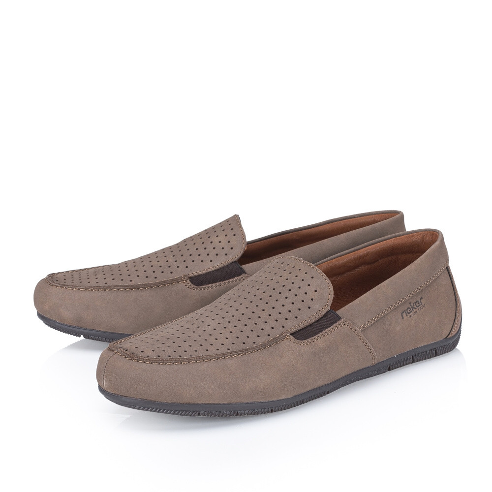 detail Pánské mokasíny RIEKER 09555-25 hnědá S4