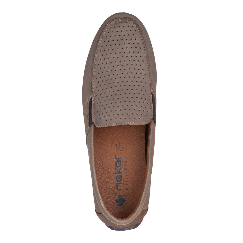 detail Pánské mokasíny RIEKER 09555-25 hnědá S4