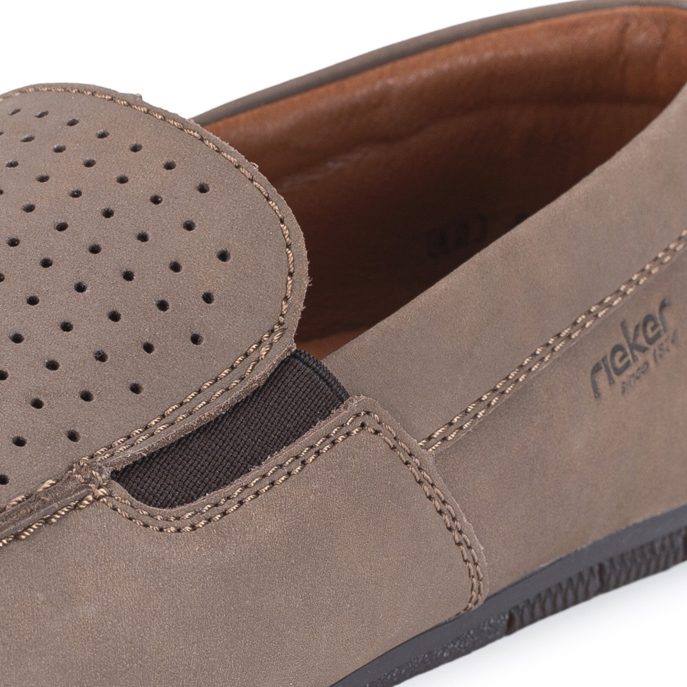 detail Pánské mokasíny RIEKER 09555-25 hnědá S4