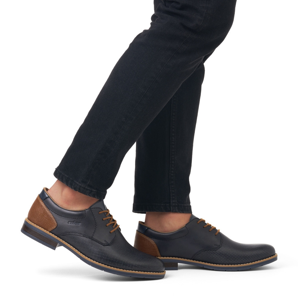 detail Pánské polobotky RIEKER 10308-14 modrá S4