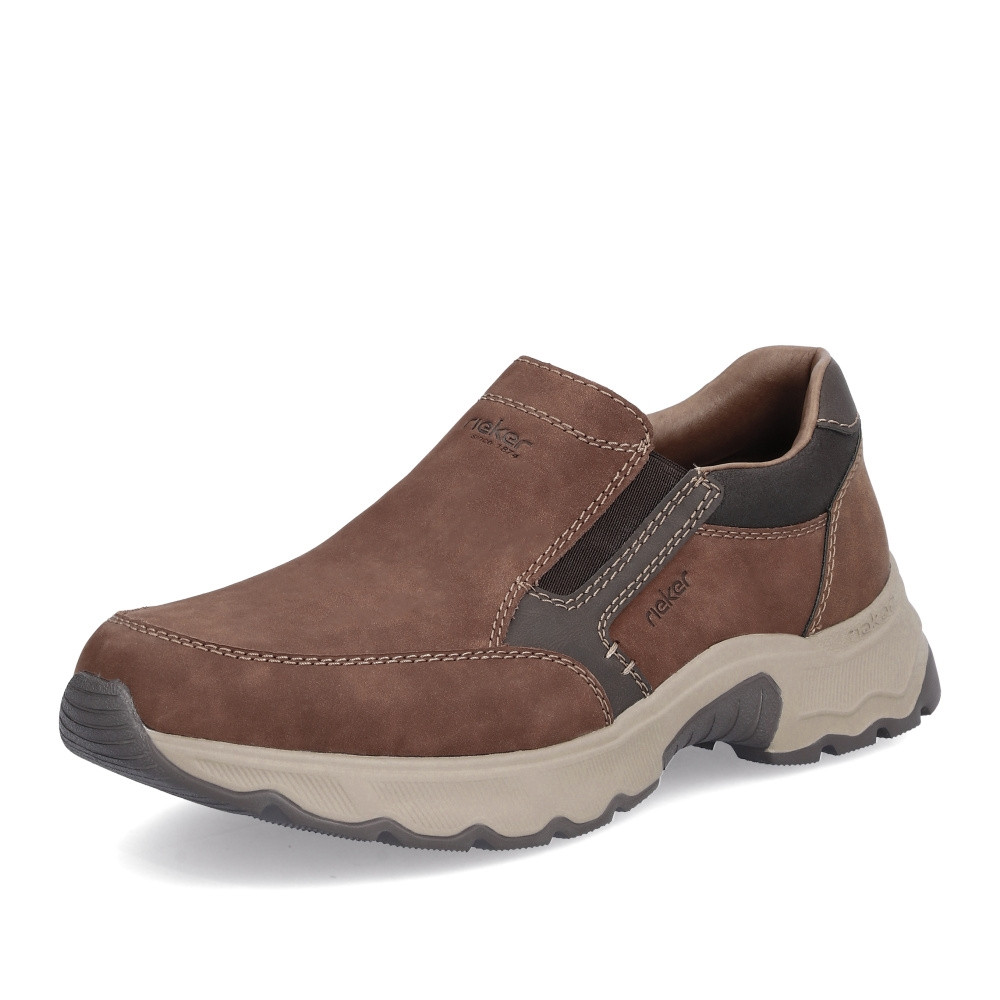 detail Pánské mokasíny RIEKER 11451-24 hnědá S4