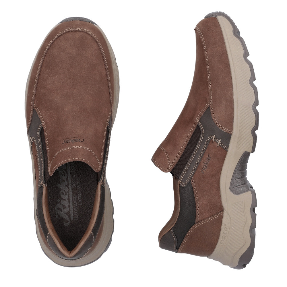 detail Pánské mokasíny RIEKER 11451-24 hnědá S4