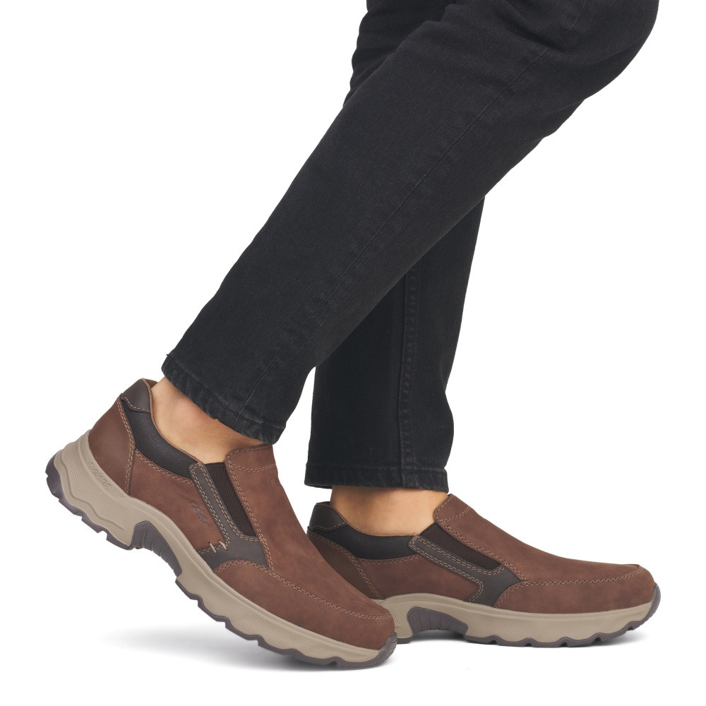 detail Pánské mokasíny RIEKER 11451-24 hnědá S4