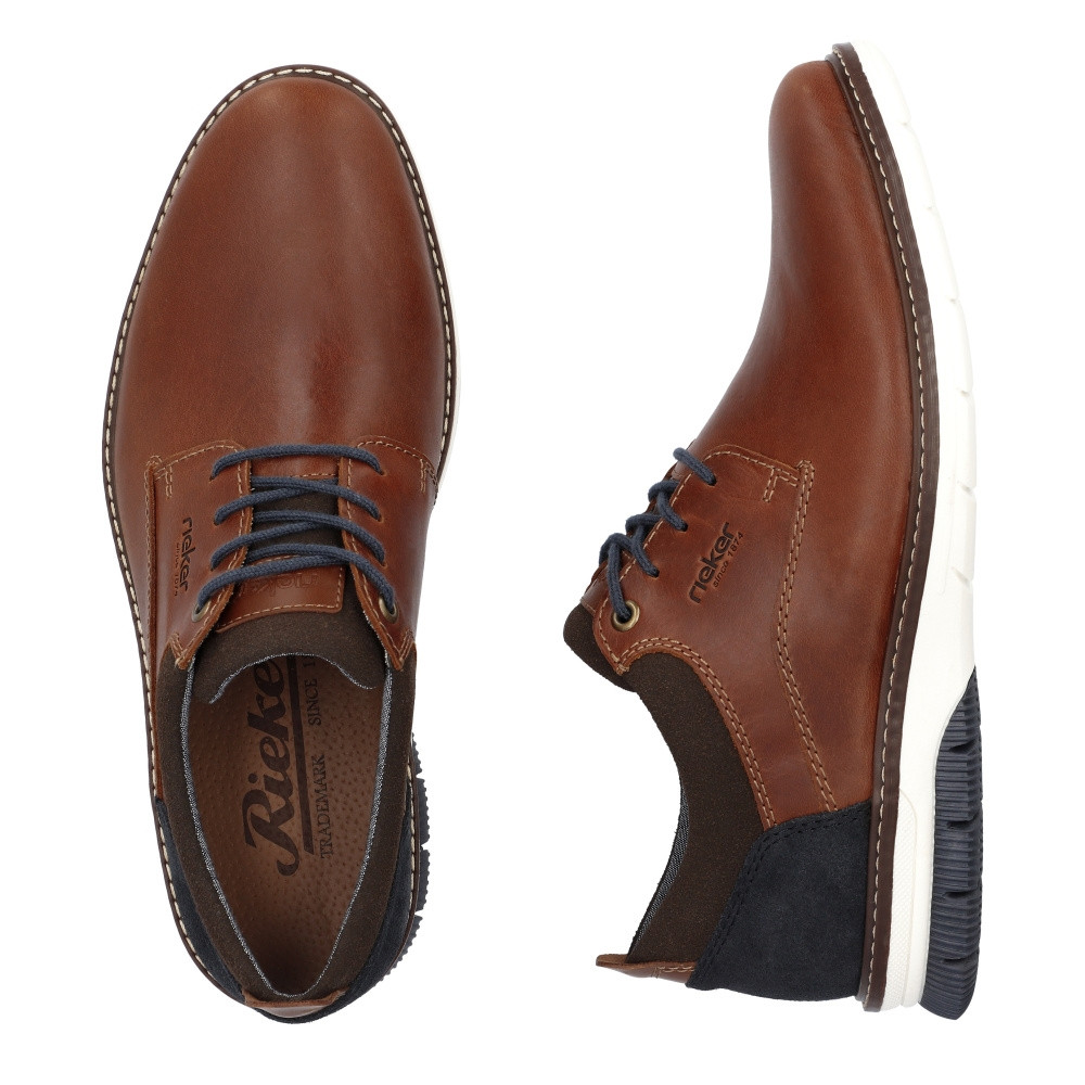 detail Pánské polobotky RIEKER 14405-24 hnědá S5