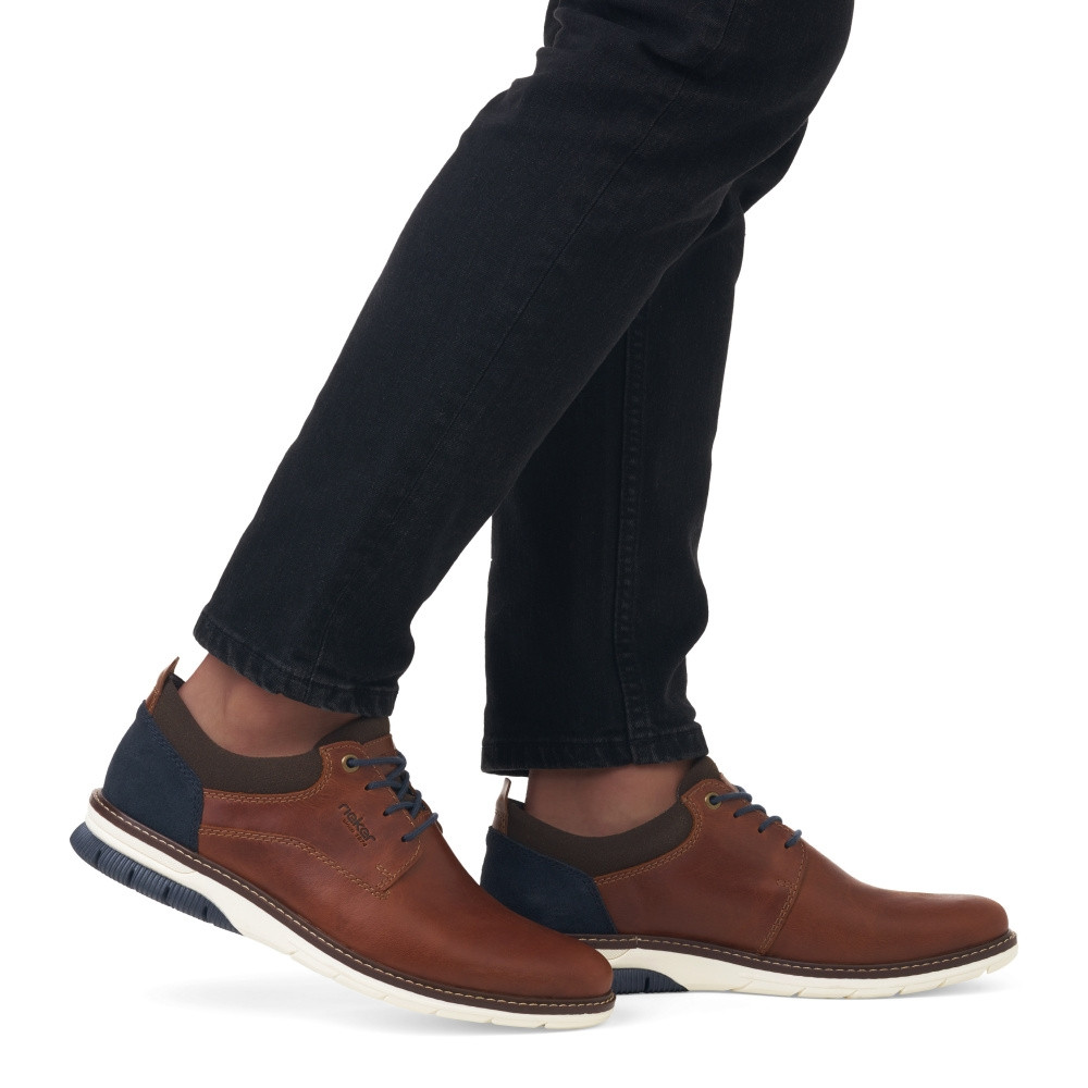 detail Pánské polobotky RIEKER 14405-24 hnědá S5