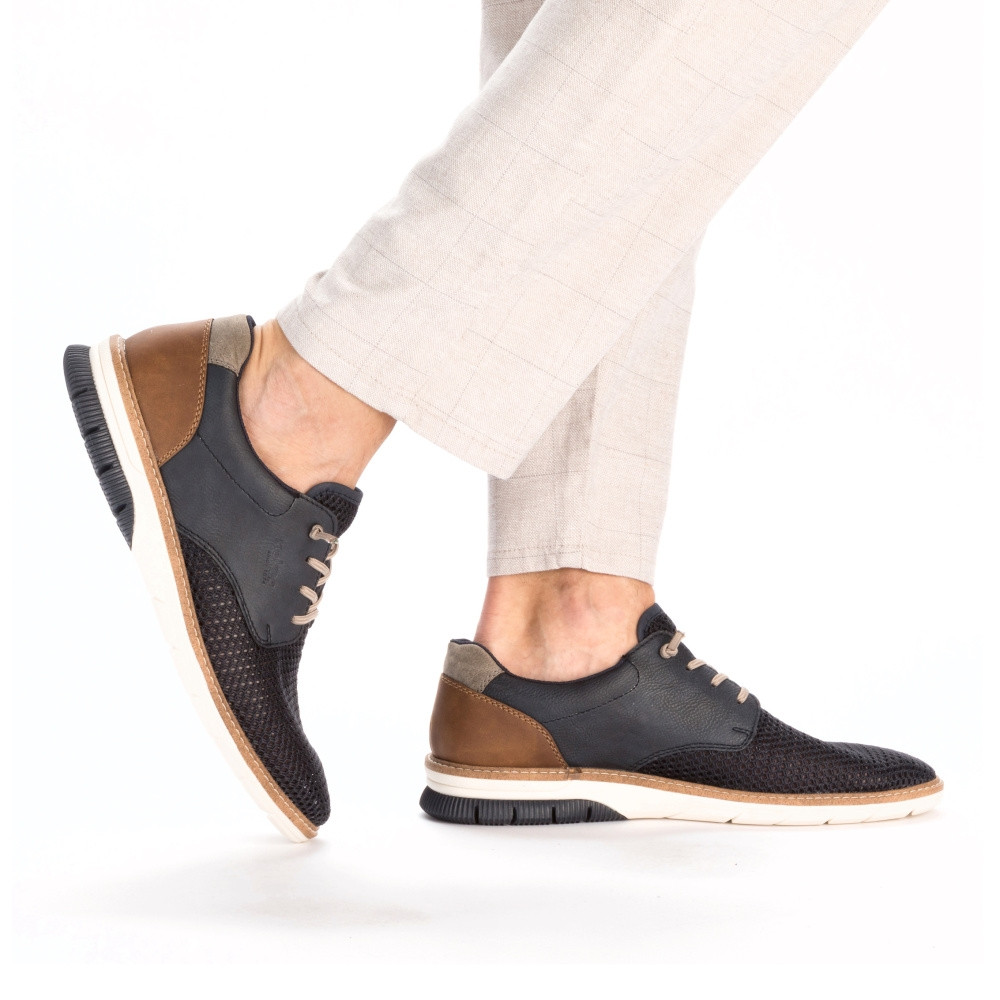 detail Pánské polobotky RIEKER 14442-14 modrá S4