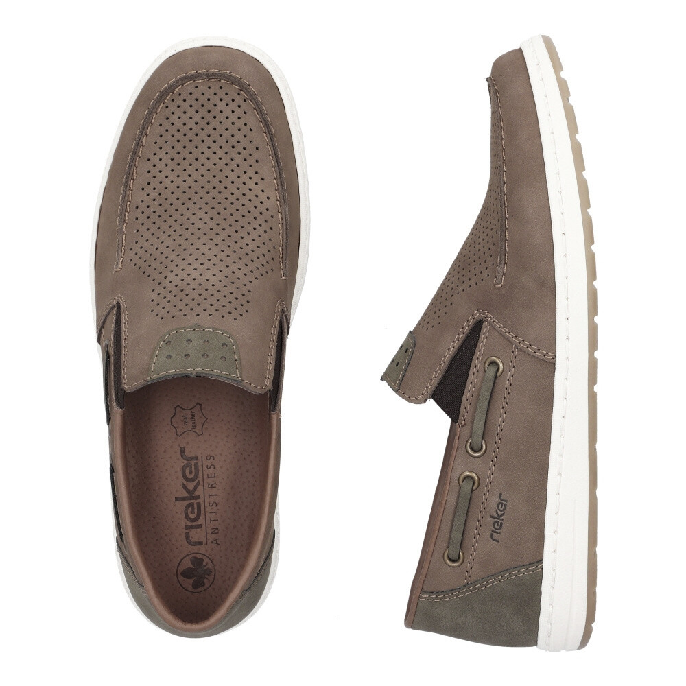 detail Pánské mokasíny RIEKER 18266-26 hnědá S4