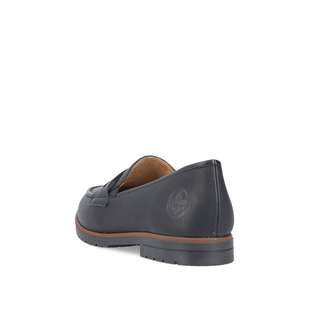 detail Dámské mokasíny RIEKER 45300-00 černá S5