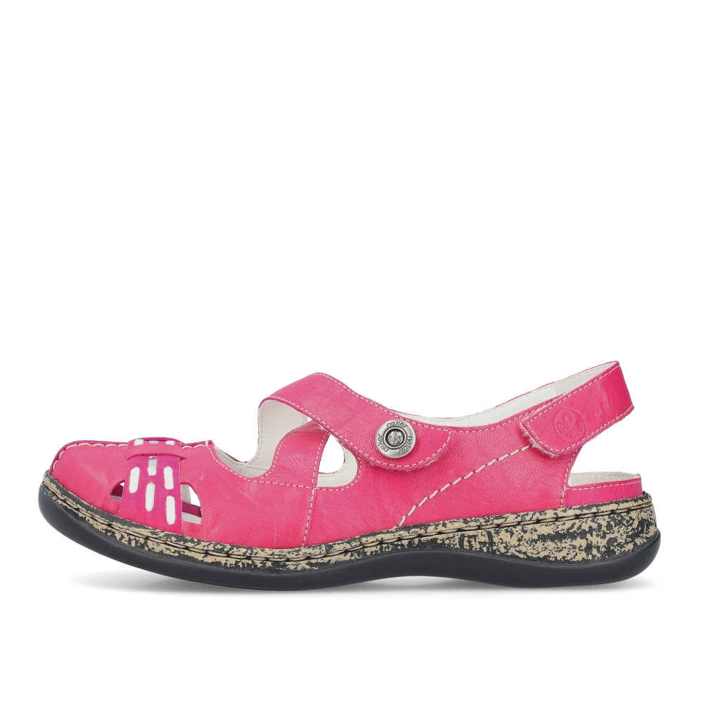 detail Dámské sandály RIEKER 46377-31 růžová S4