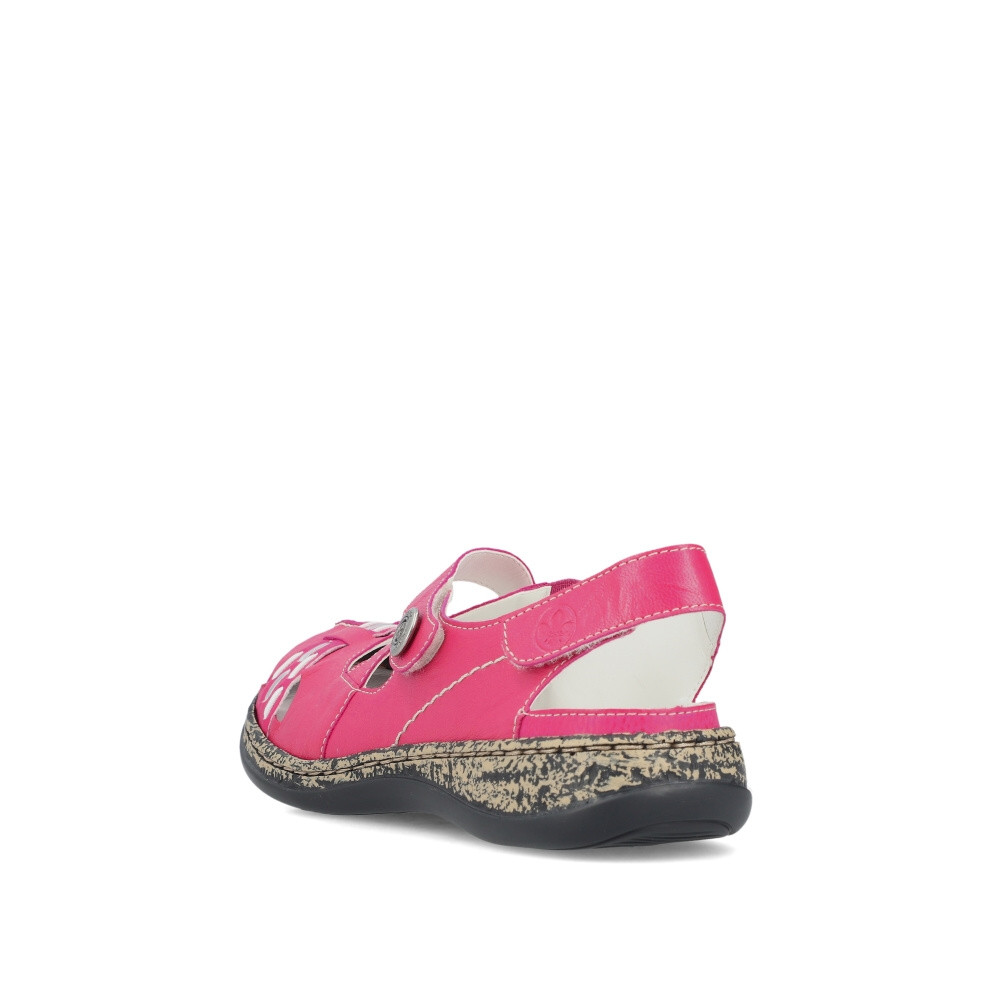 detail Dámské sandály RIEKER 46377-31 růžová S4