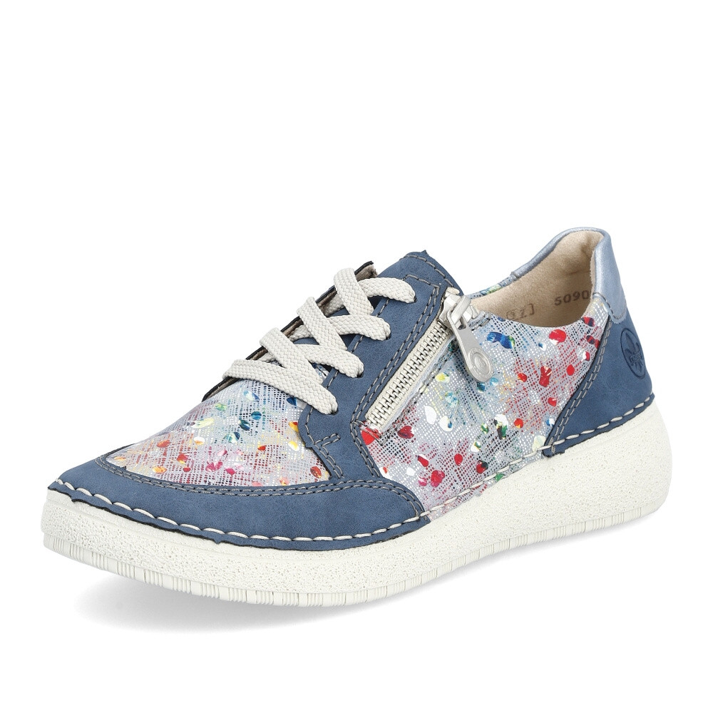 detail Dámské tenisky RIEKER 50900-90 modrá S4