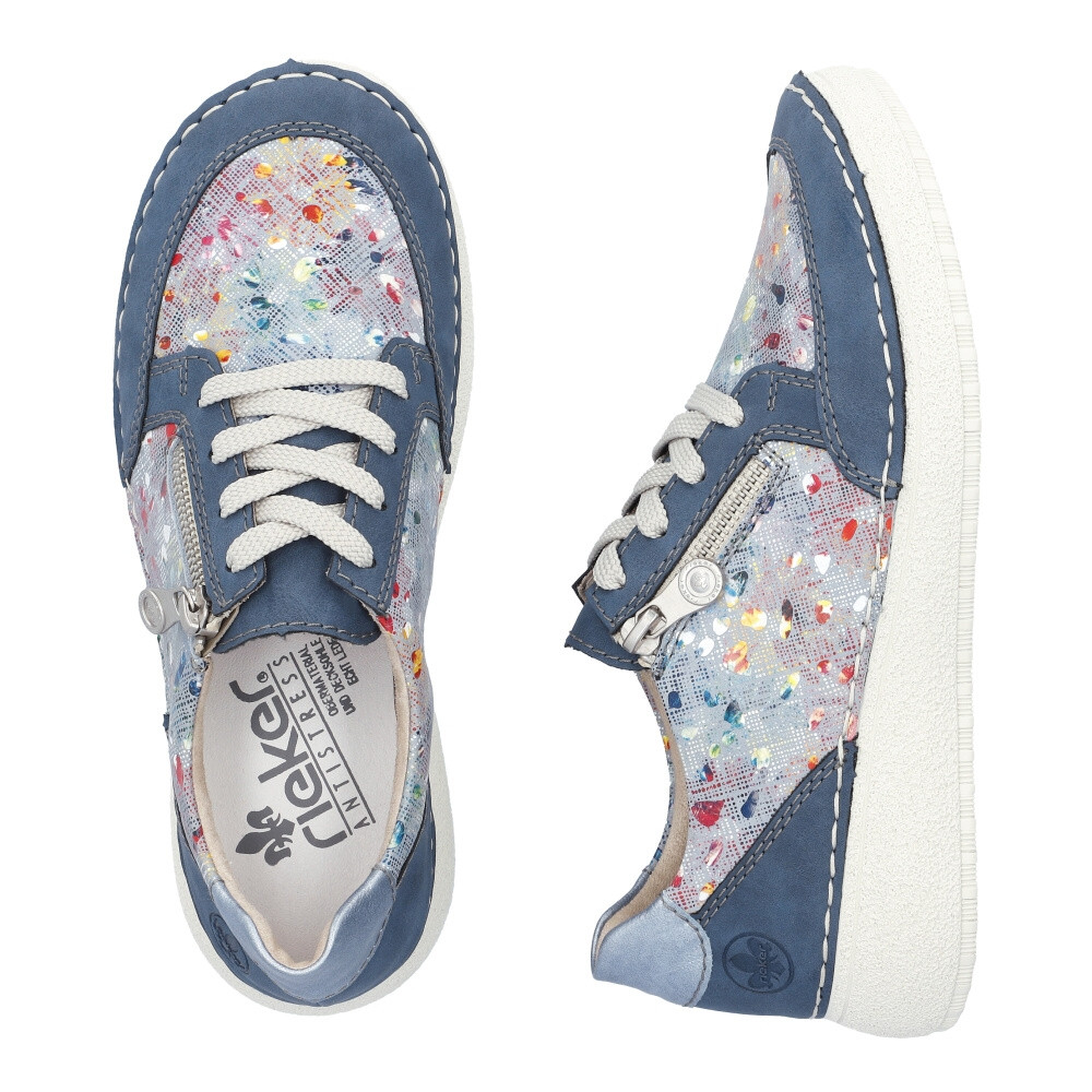 detail Dámské tenisky RIEKER 50900-90 modrá S4