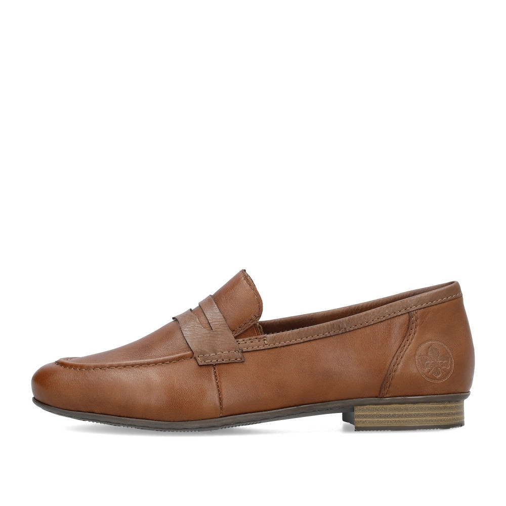 detail Dámské mokasíny RIEKER 51954-25 hnědá S4