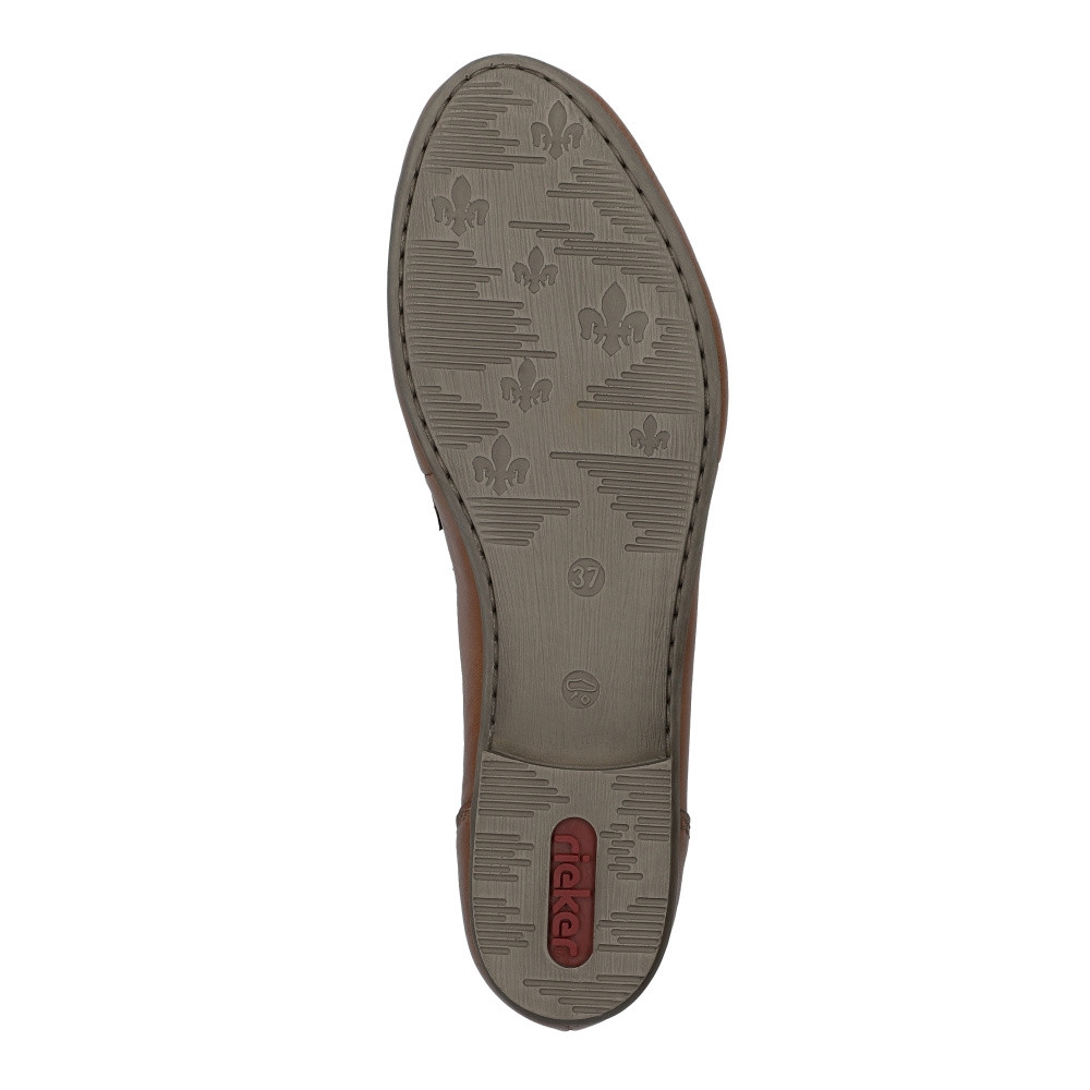 detail Dámské mokasíny RIEKER 51954-25 hnědá S4