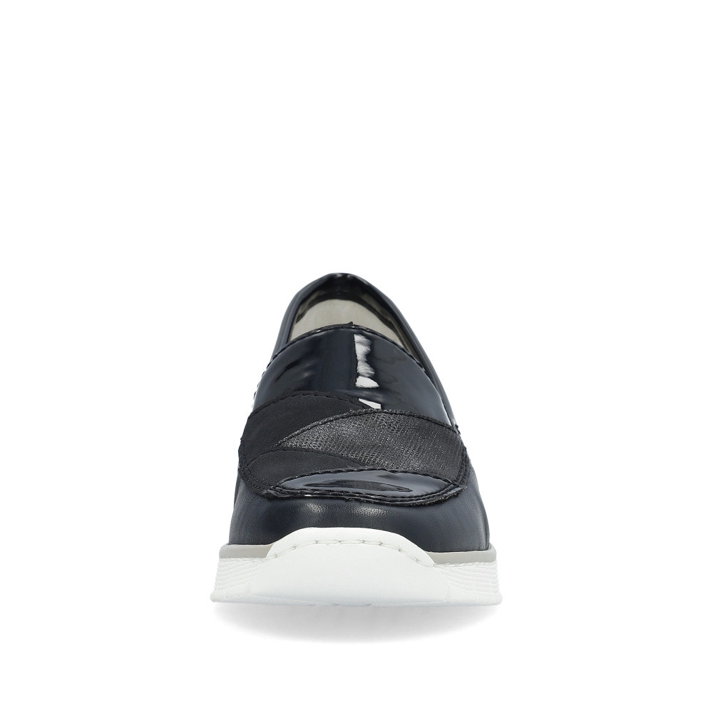 detail Dámské mokasíny RIEKER 53785-14 modrá S4