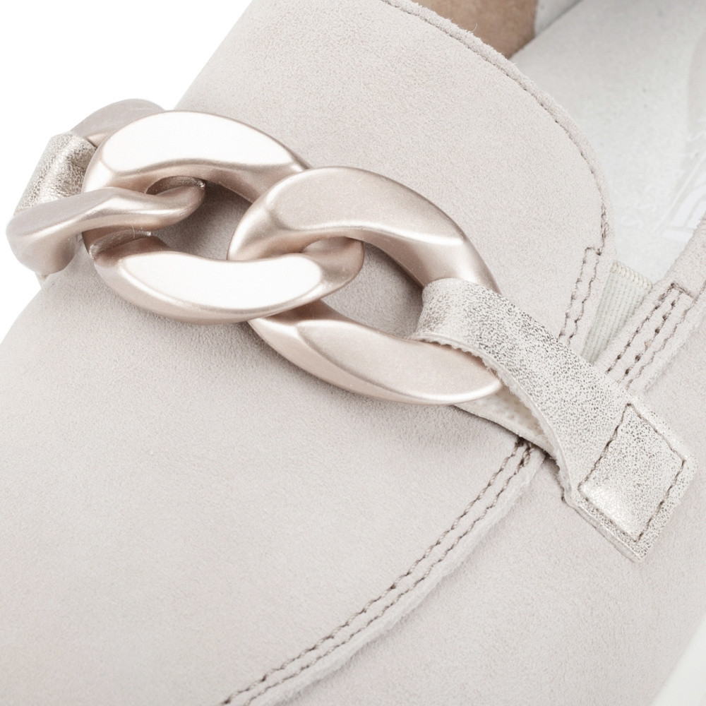 detail Dámské mokasíny RIEKER 58944-60 béžová S5