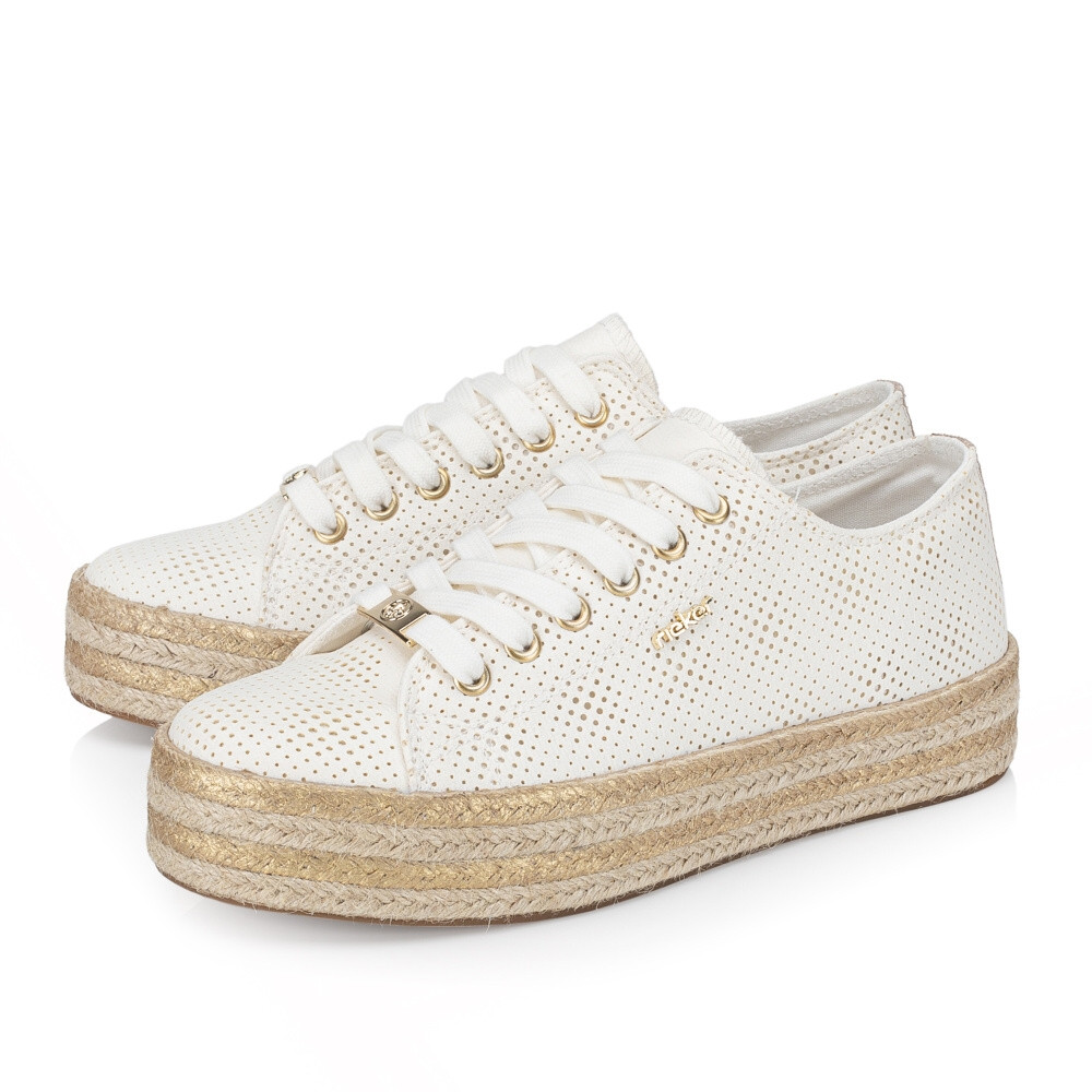 detail Dámské tenisky RIEKER 94005-80 bílá S4