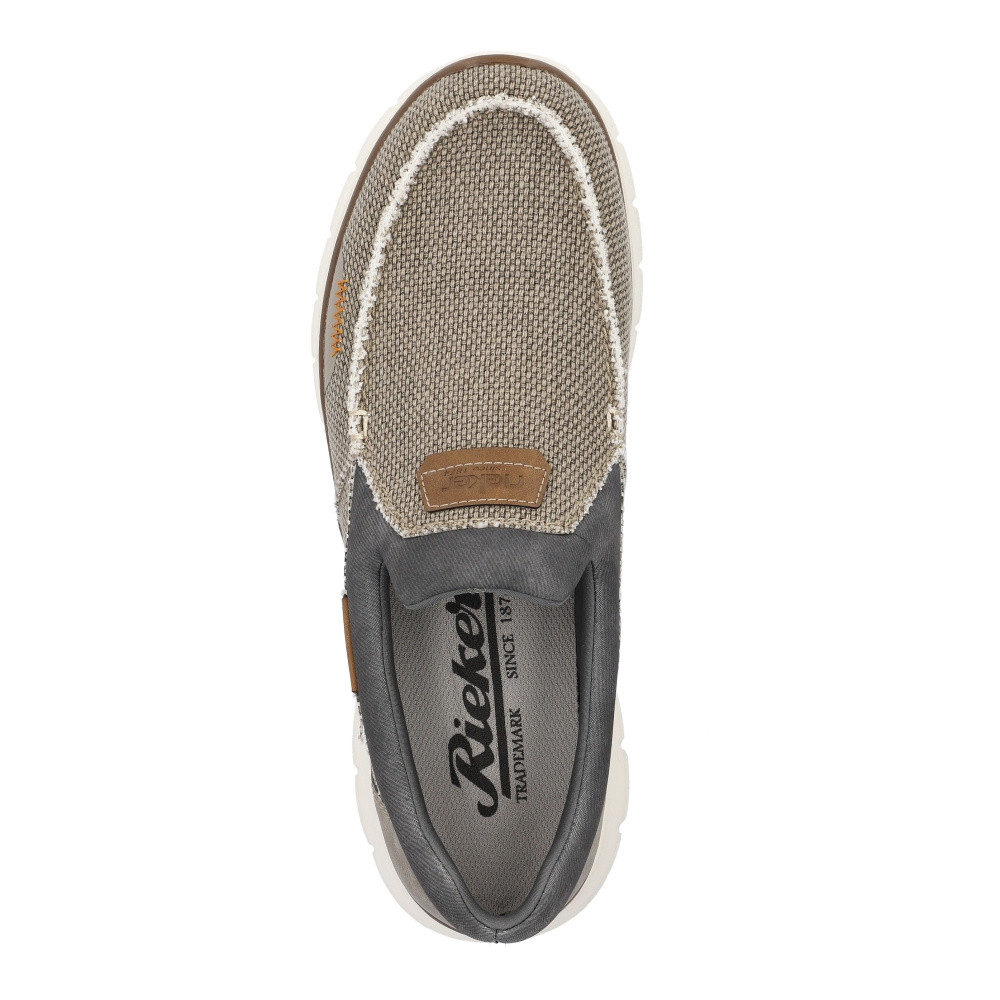 detail Pánské mokasíny RIEKER B6651-64 béžová S4