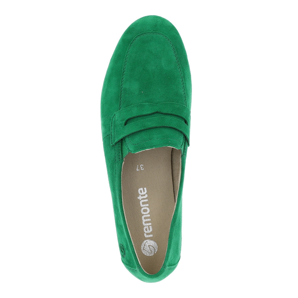 detail Dámské mokasíny REMONTE D0K02-52 zelená S4