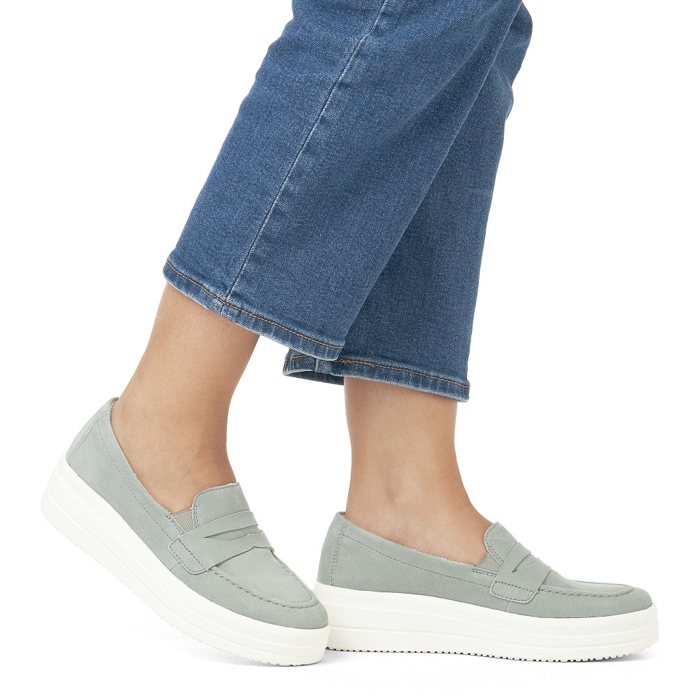 detail Dámské mokasíny REMONTE D1C05-52 zelená S4