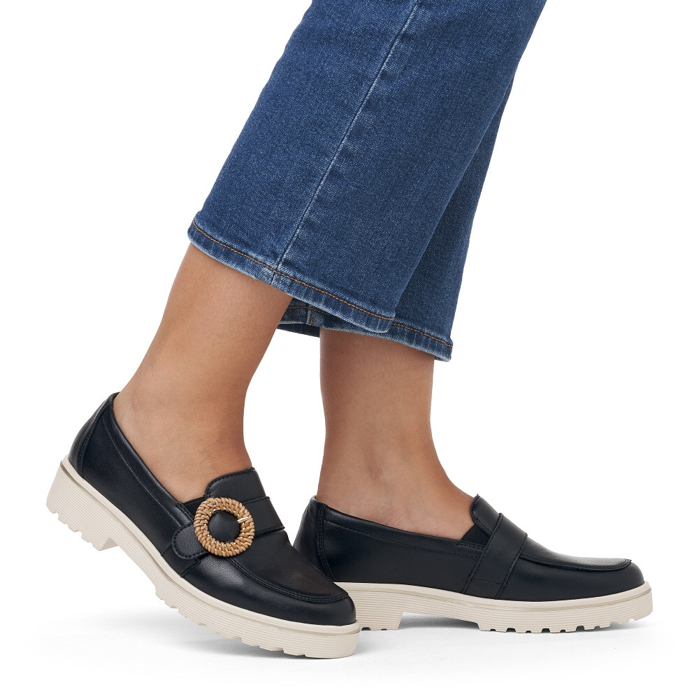 detail Dámské mokasíny REMONTE D1H00-00 černá S4