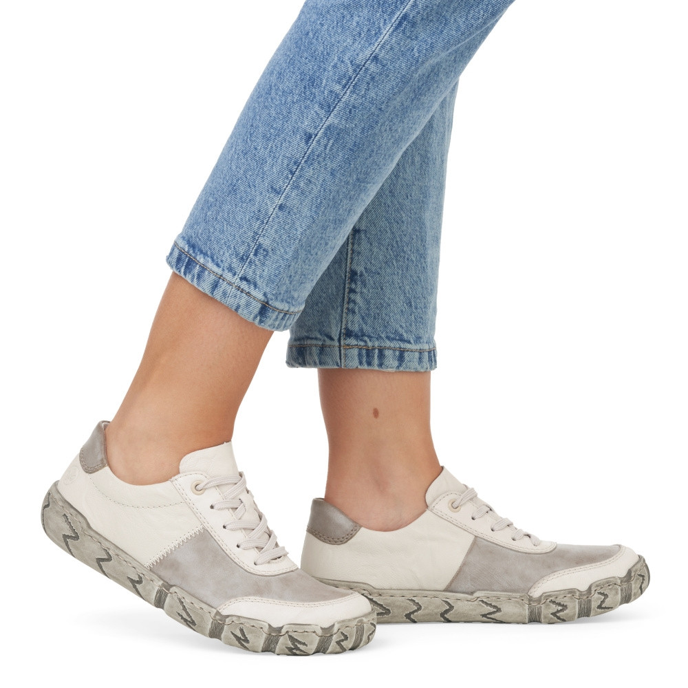 detail Dámské polobotky RIEKER L0303-60   BEIGE COMBINATION   F/S4