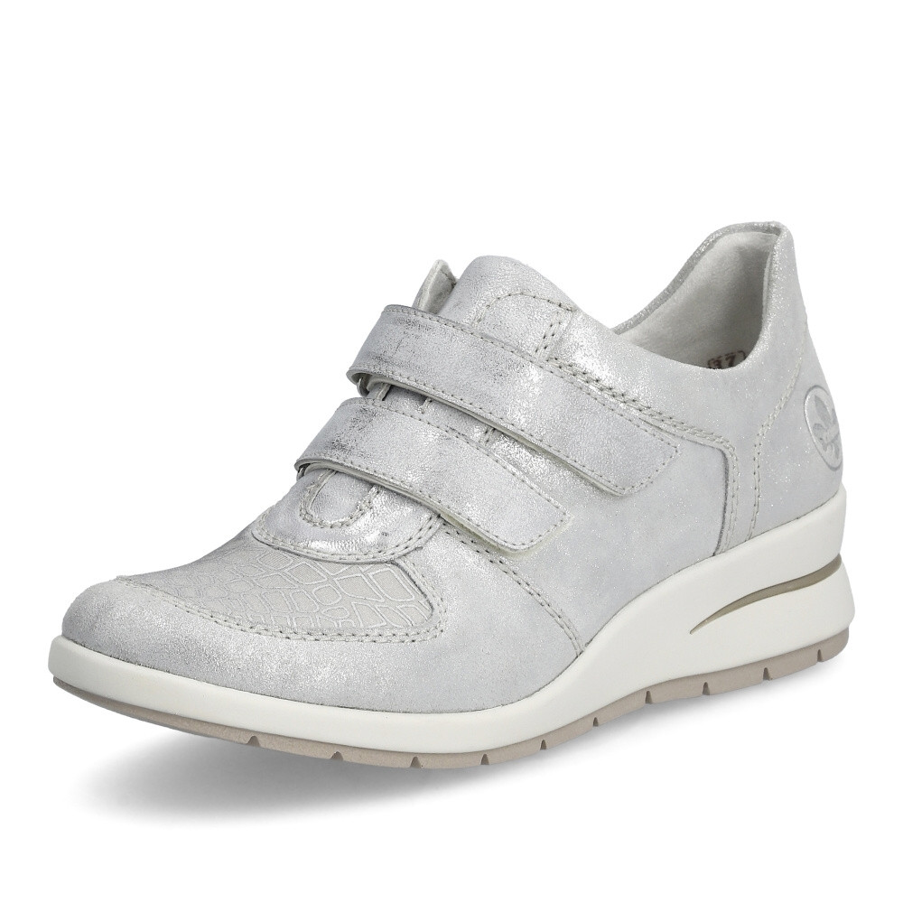 detail Dámské tenisky RIEKER L4868-90 stříbrná S4