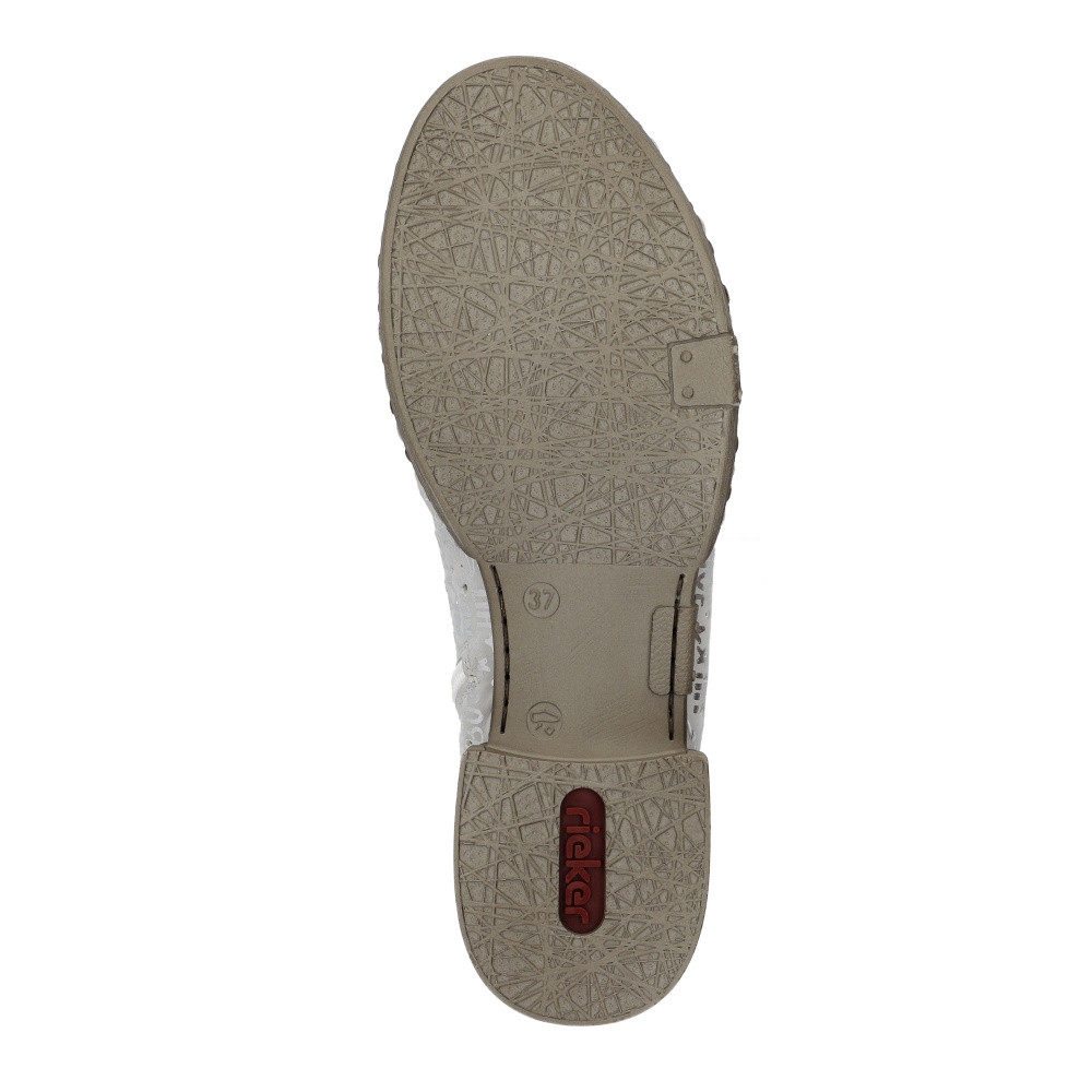 detail Dámské polobotky RIEKER M1835-92 stříbrná S4