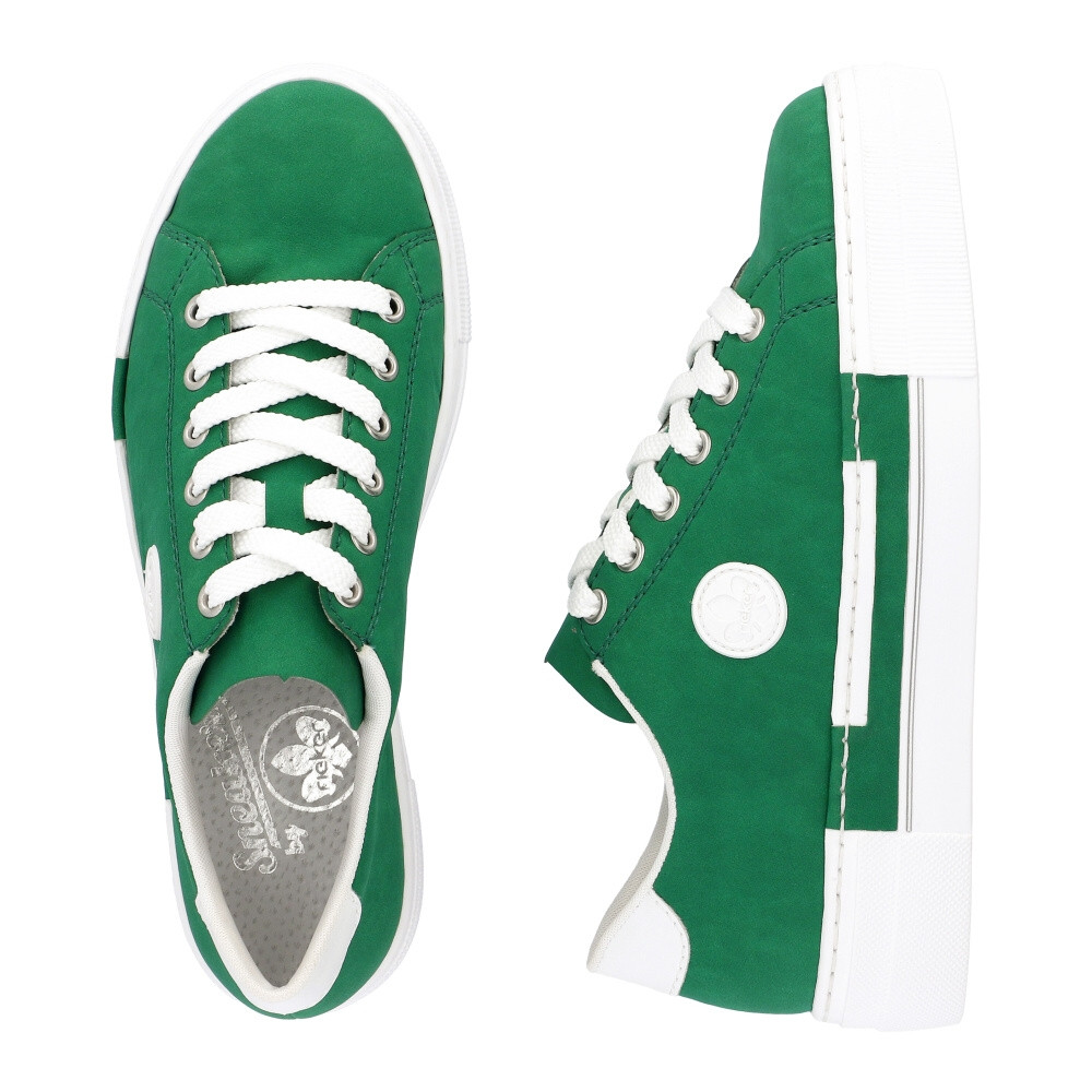 detail Dámské tenisky RIEKER N49W1-52 zelená S5