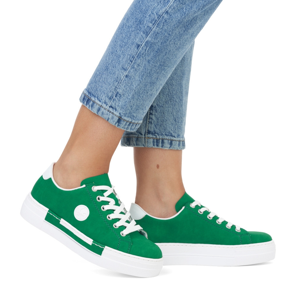 detail Dámské tenisky RIEKER N49W1-52 zelená S5