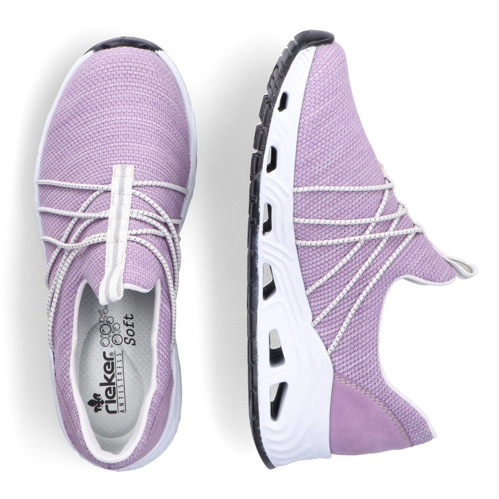 detail Dámské mokasíny RIEKER N5253-30 fialová S4