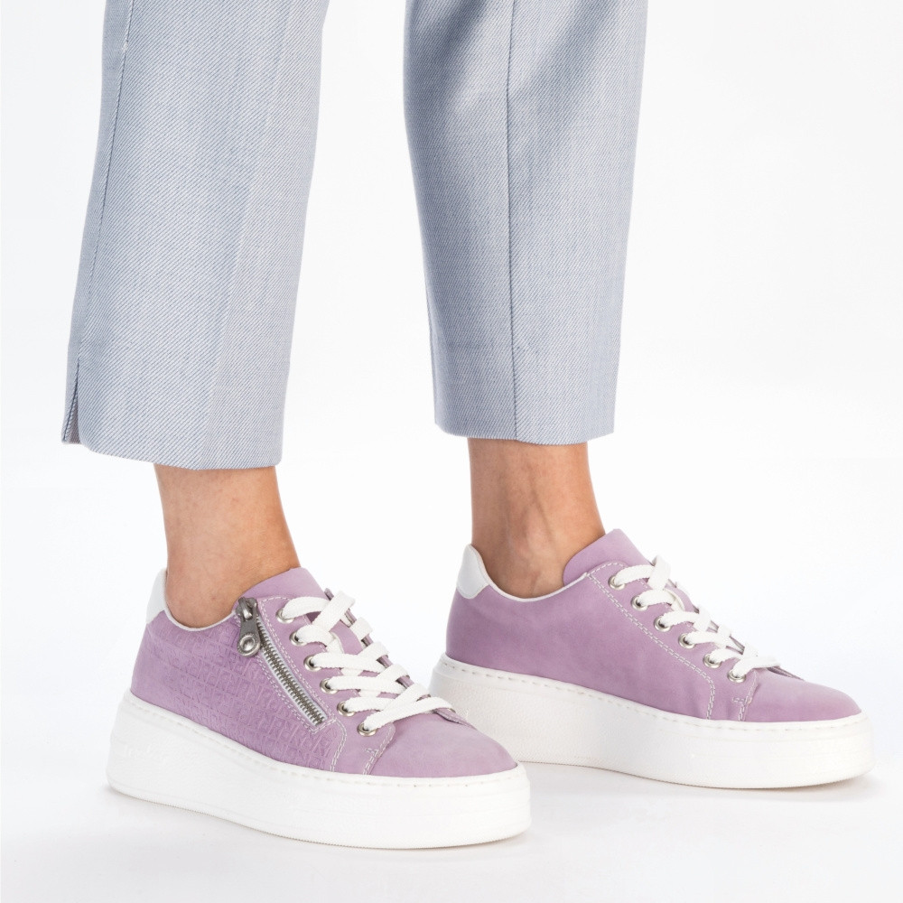 detail Dámské tenisky RIEKER N5400-30 fialová S4