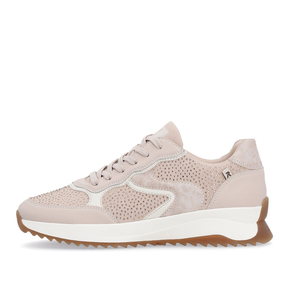 detail Dámské tenisky RIEKER REVOLUTION W1304-31 růžová S4