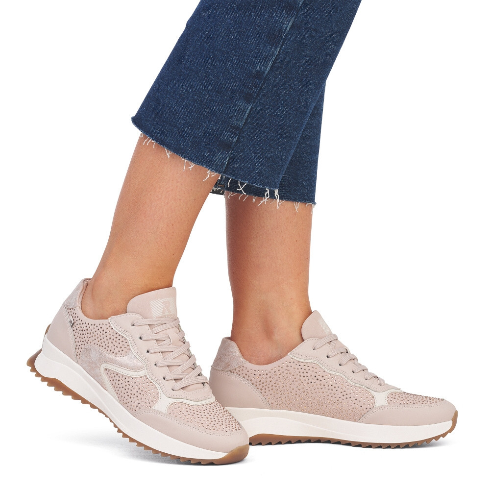 detail Dámské tenisky RIEKER REVOLUTION W1304-31 růžová S4