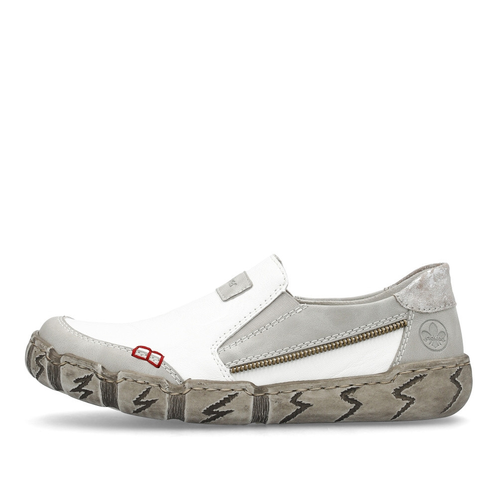 detail Dámské mokasíny RIEKER L0359-80 bílá S4