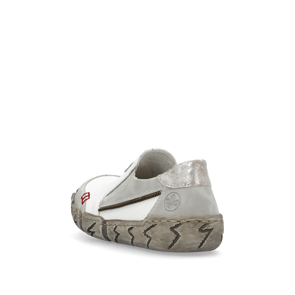 detail Dámské mokasíny RIEKER L0359-80 bílá S4