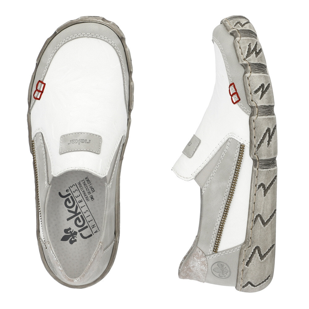 detail Dámské mokasíny RIEKER L0359-80 bílá S4