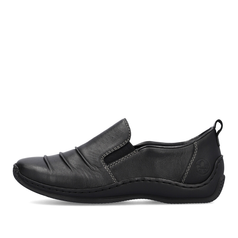 detail Dámské mokasíny RIEKER L1789-00 černá S4