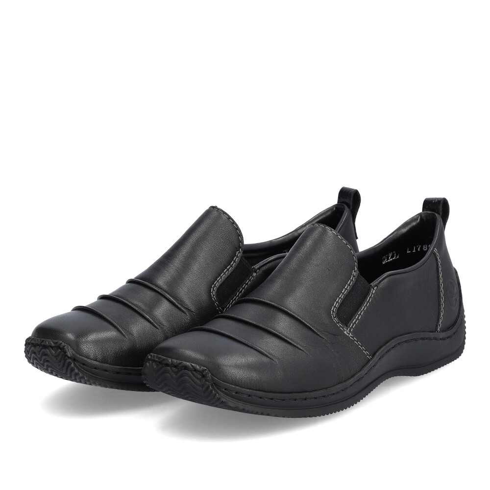 detail Dámské mokasíny RIEKER L1789-00 černá S4